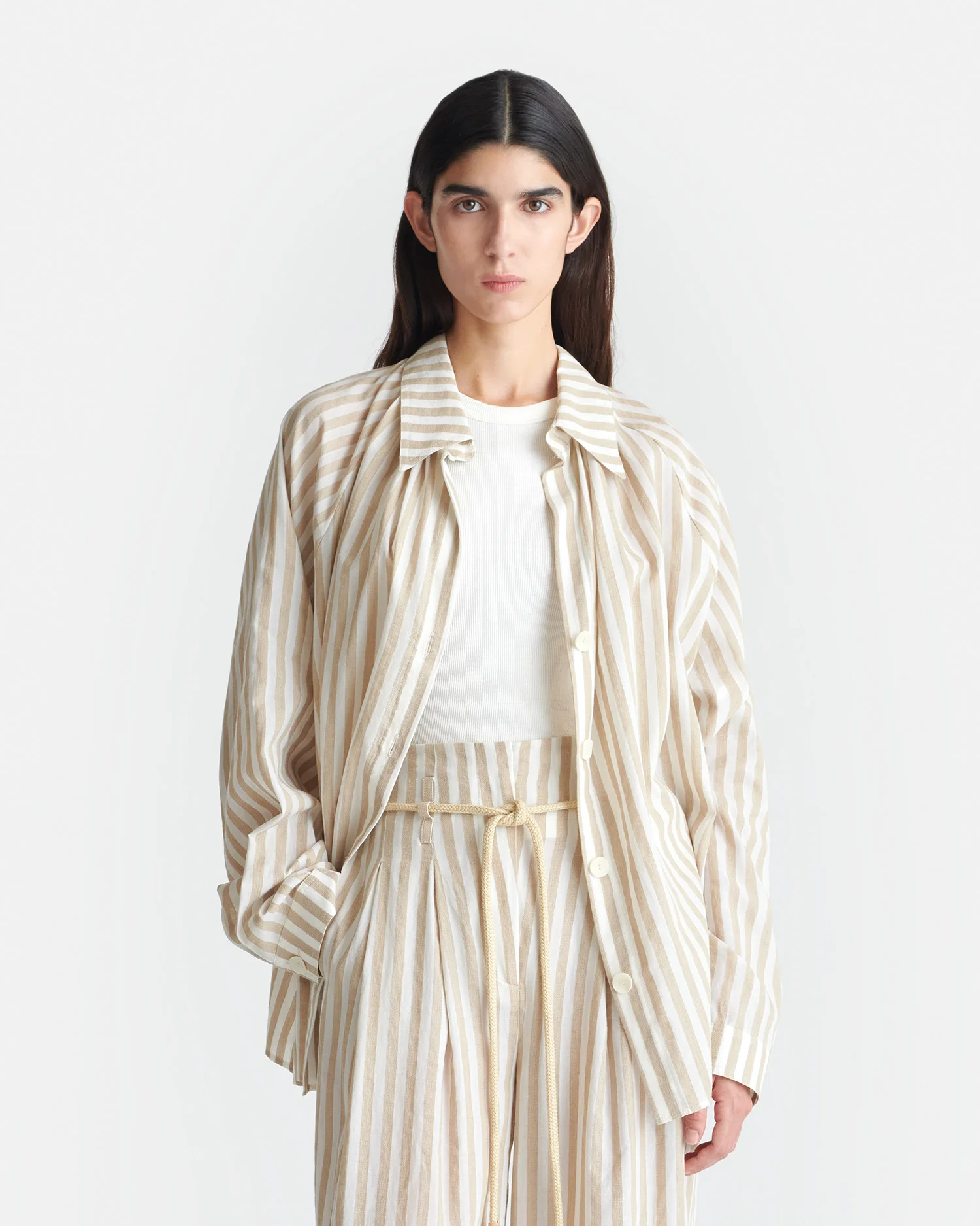 Striped Linen Shirt - 1
