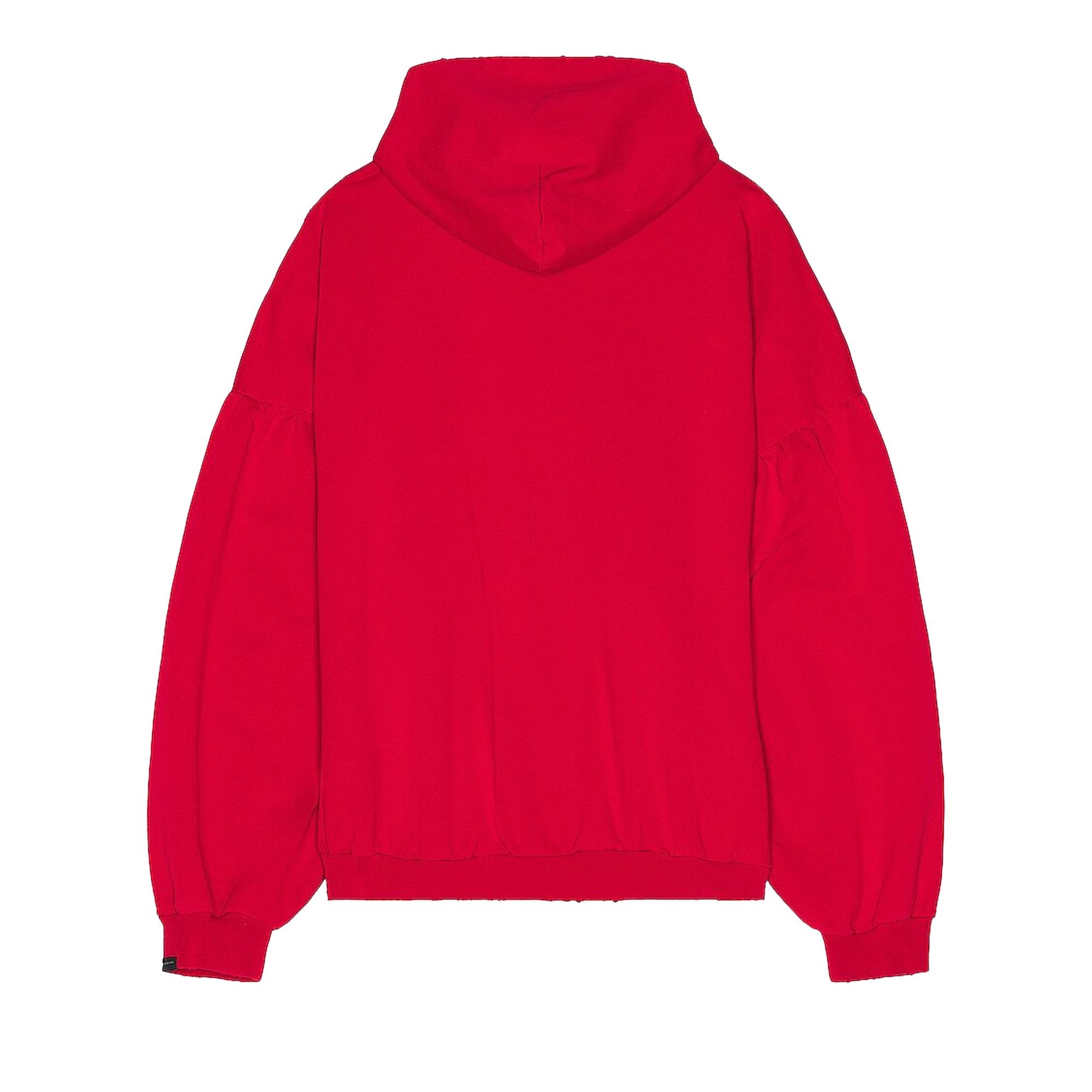 Balenciaga Round Hoodie 'Faded Red' - 2