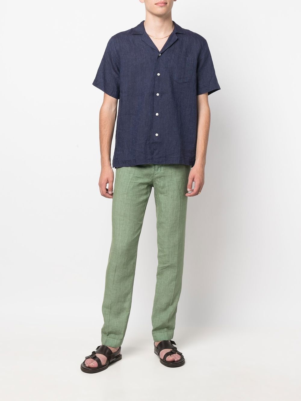 Angelo short-sleeve linen shirt - 2