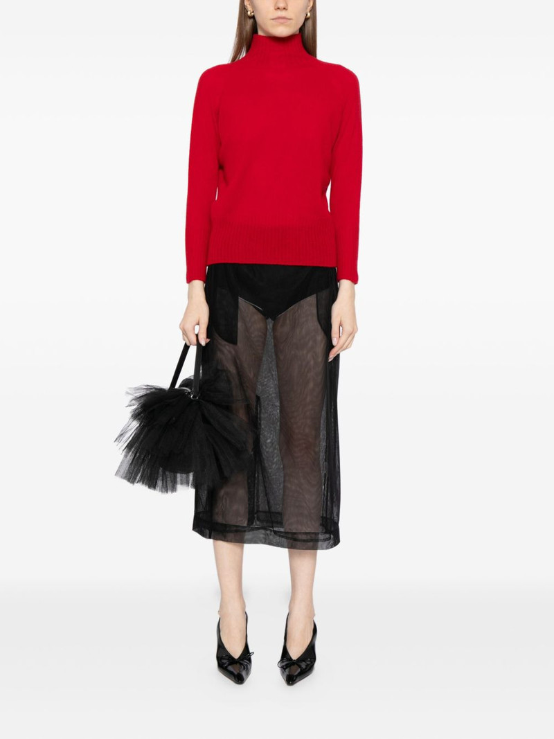 Simone Rocha cashmere funnel-neck top outlook