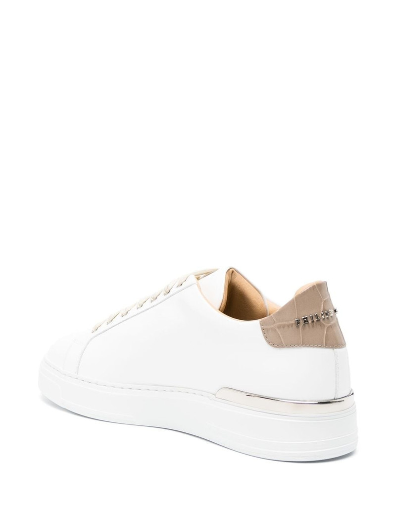 skull-patch leather sneakers 3