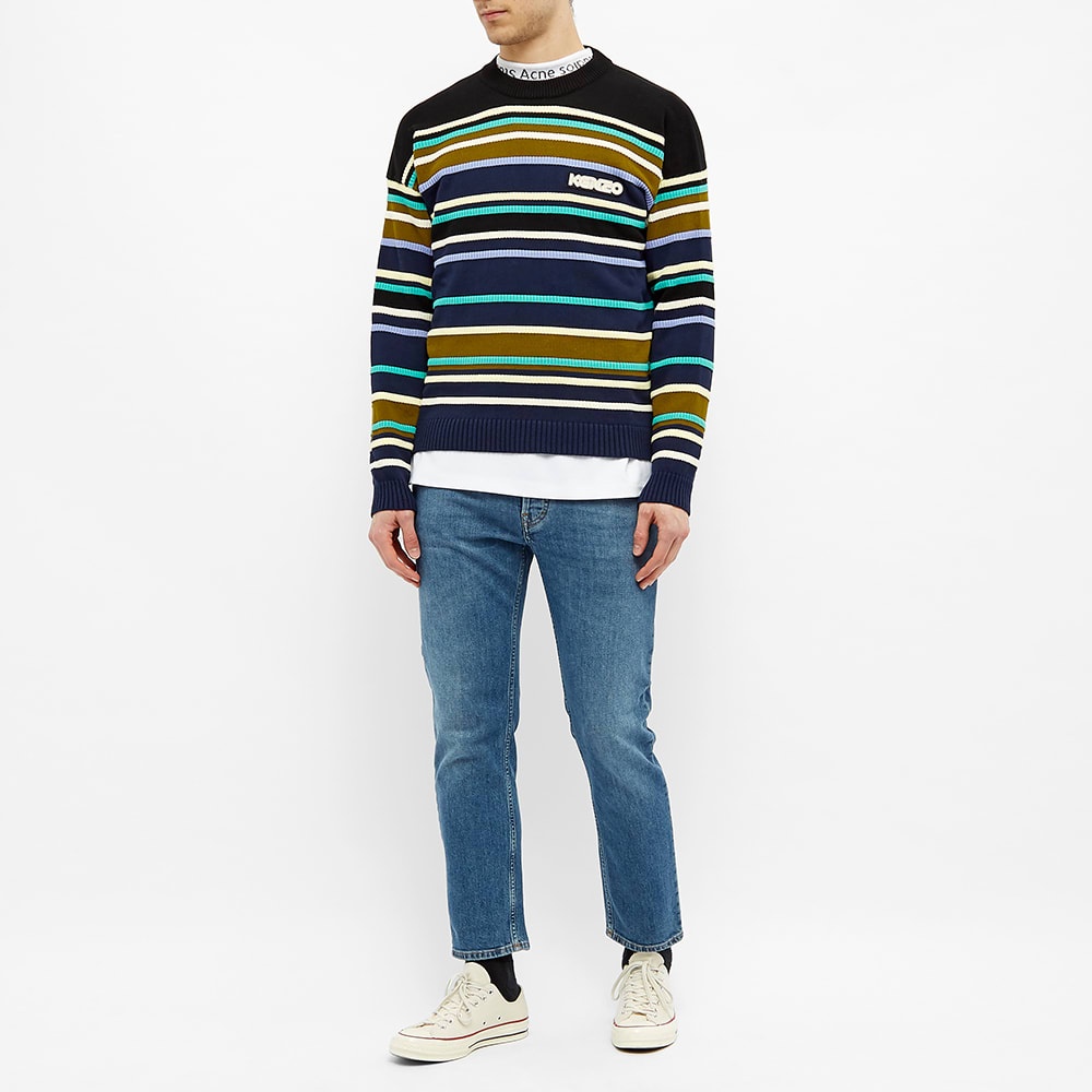 Kenzo Striped Logo Knit Jumper - 6