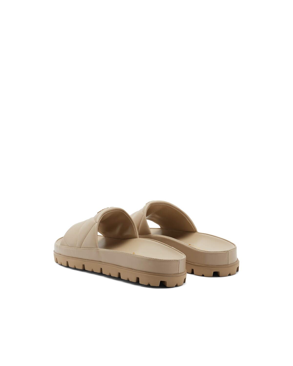 Quilted nappa leather slides - 3