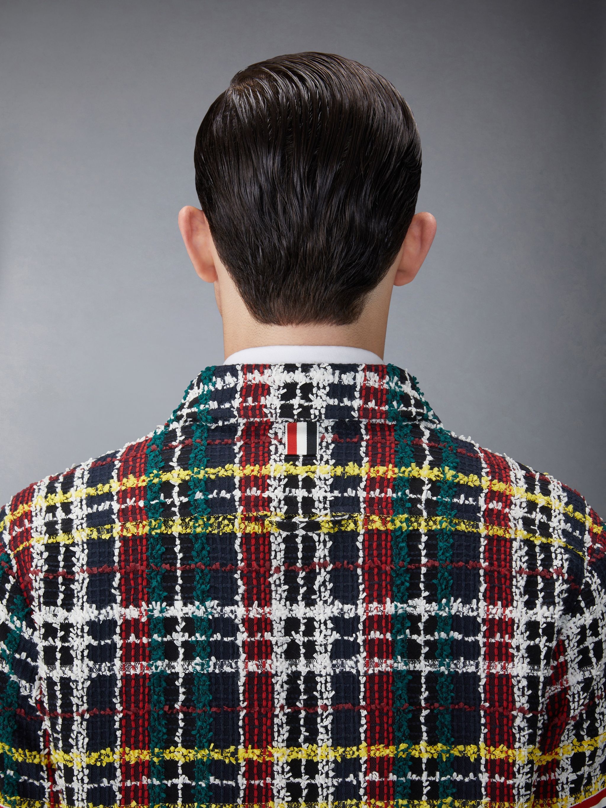 Hunting Tartan Eyelash Tweed Armband Shirt Jacket - 4