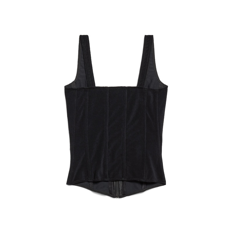 Women's Stretch Corset Top in Black 6