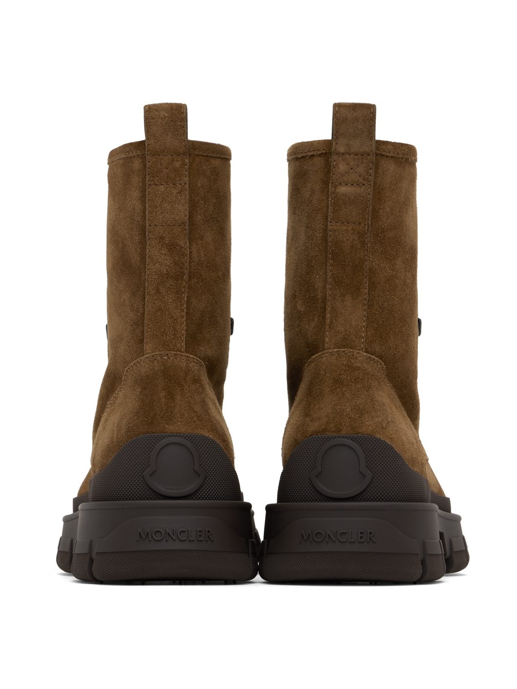 Brown Hevea Suede Lace-Up Boots - 2