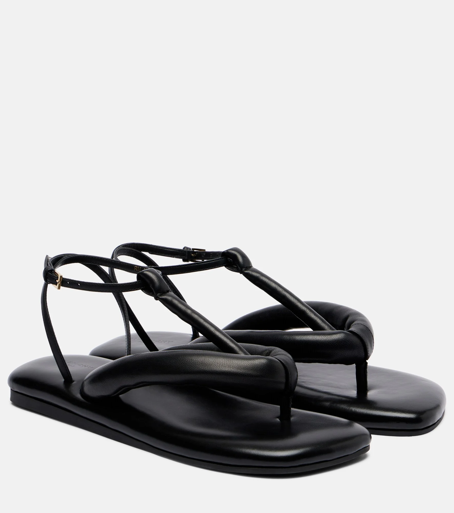 Boudoir leather thong sandals - 1