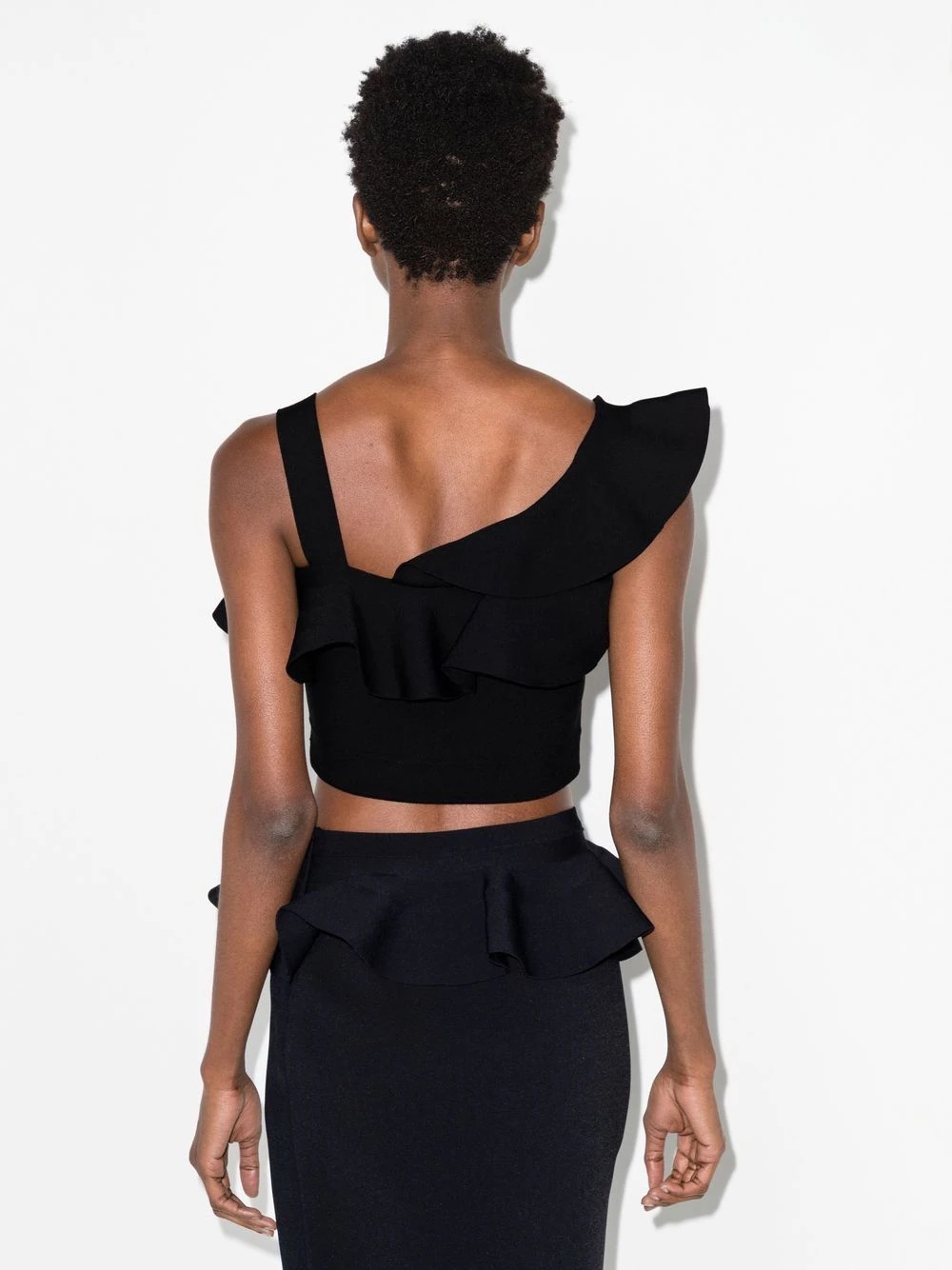 ruffle-detail sleeveless top - 3