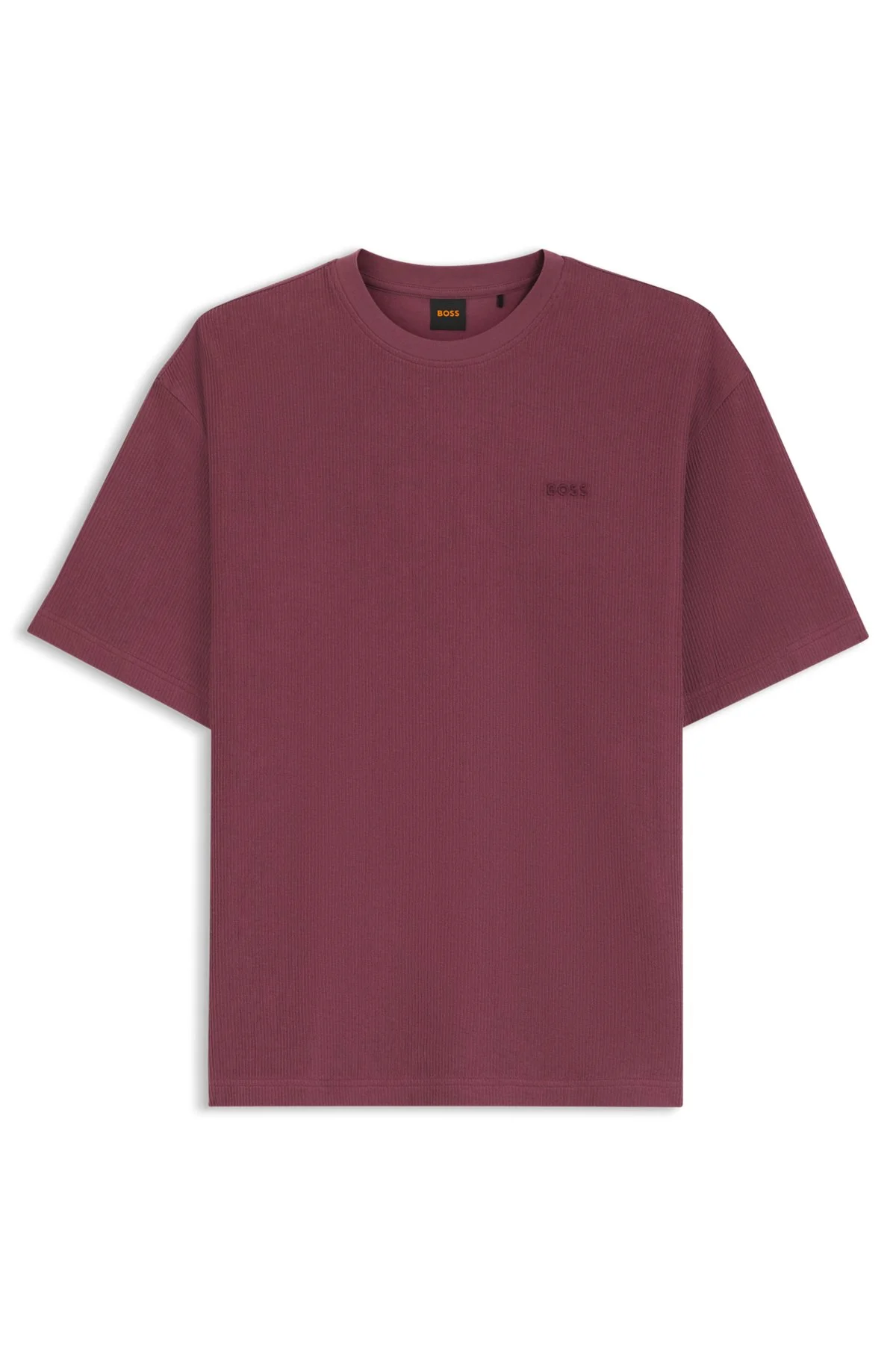 RELAXED-FIT T-SHIRT IN RIBBED COTTON - 1