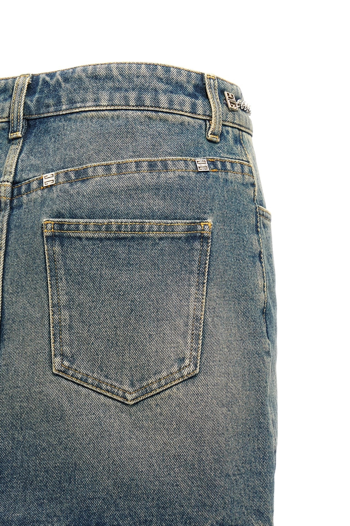 Denim mini skirt - 5