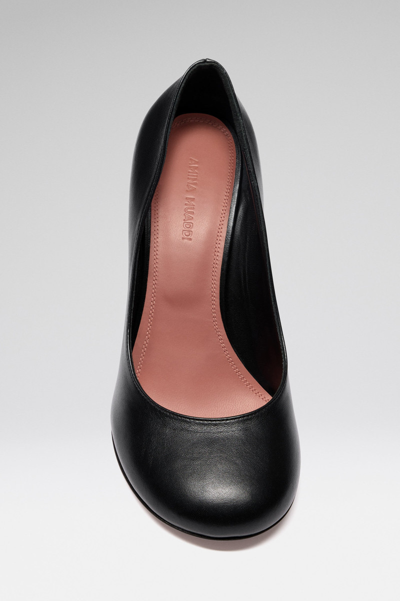 Amina Muaddi IRIS PUMP 95 BLACK NAPPA outlook