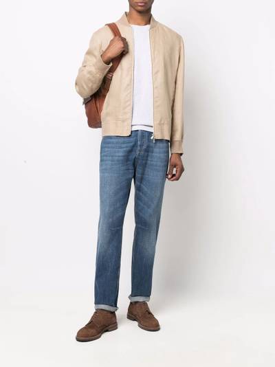 Brunello Cucinelli zip-up bomber jacket outlook