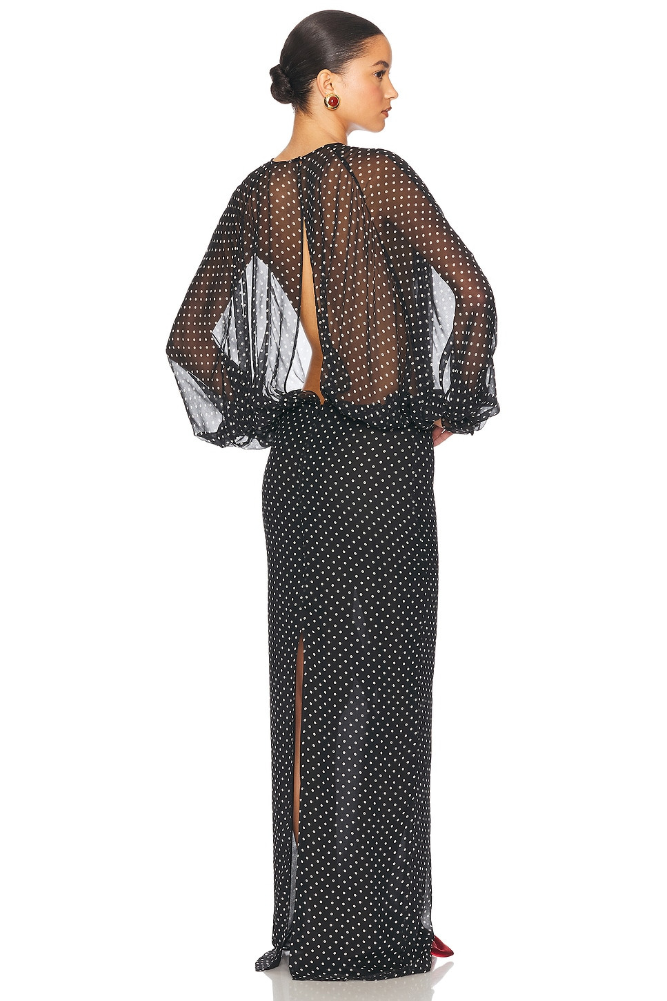 The Sabrina Dress in Printed Silk Chiffon - 4