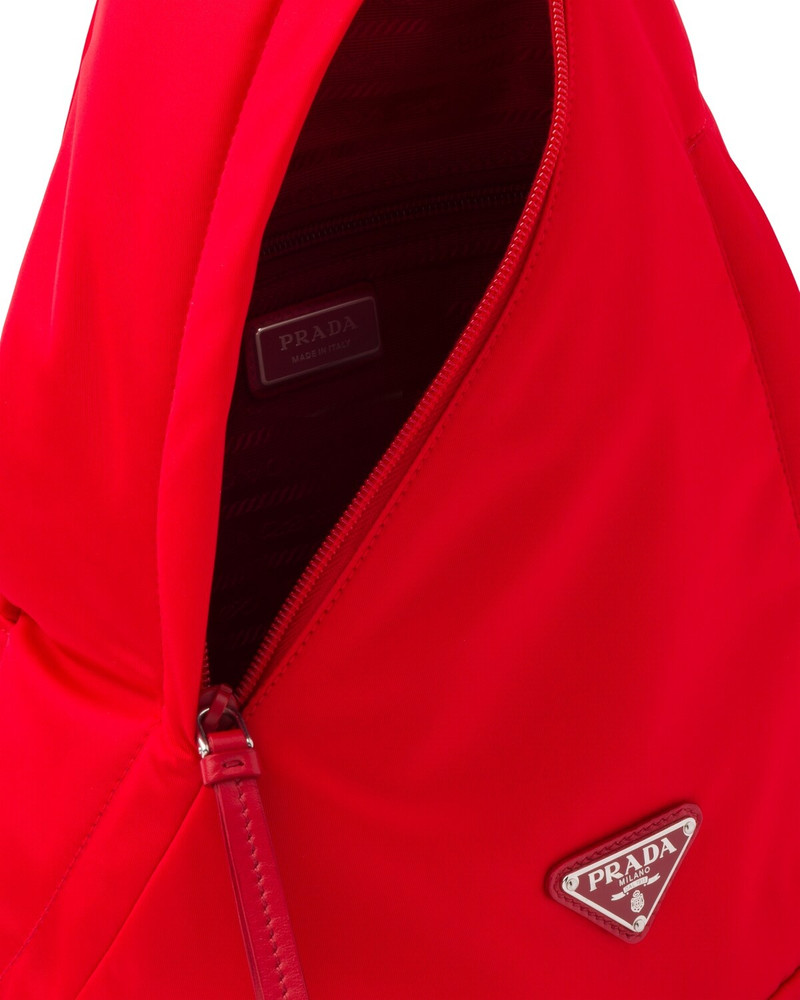 Re-Nylon and leather backpack 5