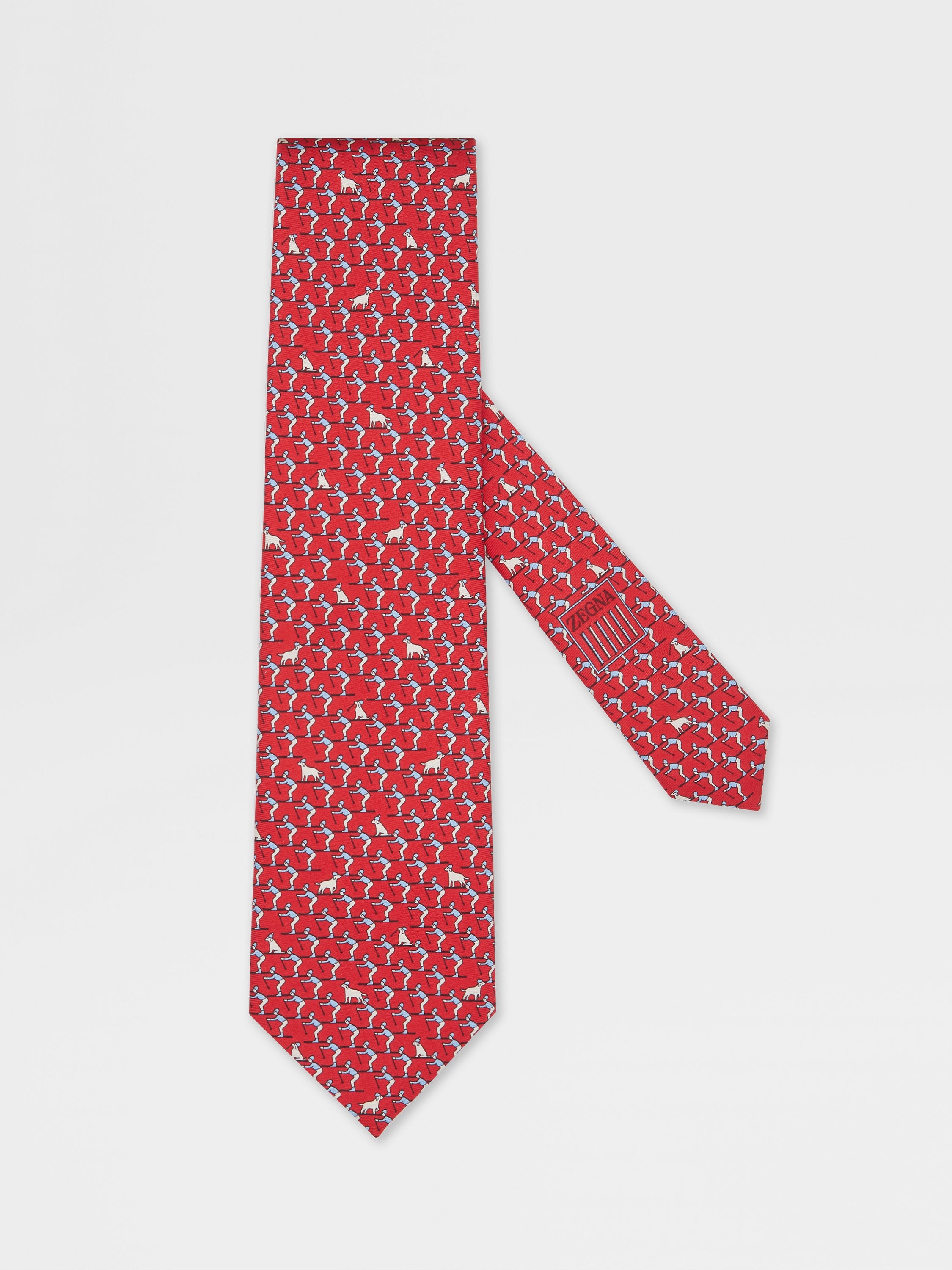 RED SILK TIE - 1