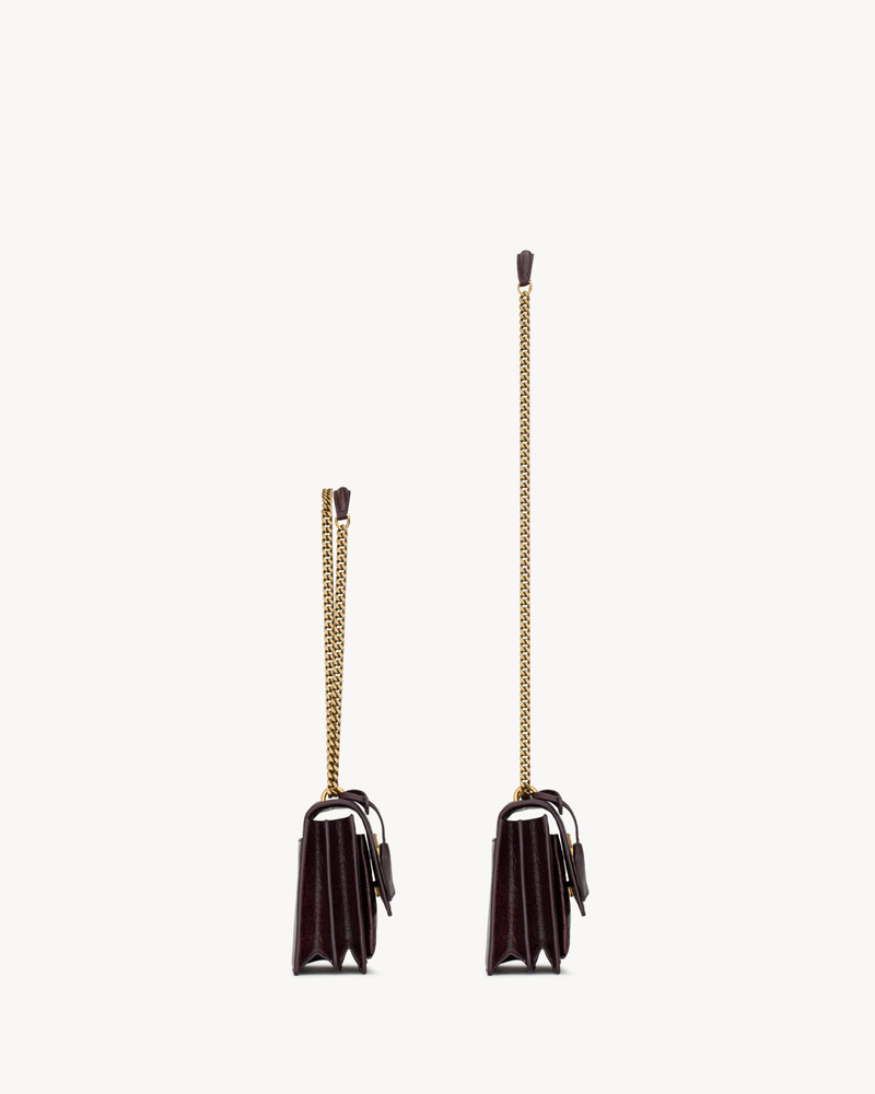 SAINT LAURENT SUNSET MEDIUM IN CROCODILE-EMBOSSED LEATHER outlook