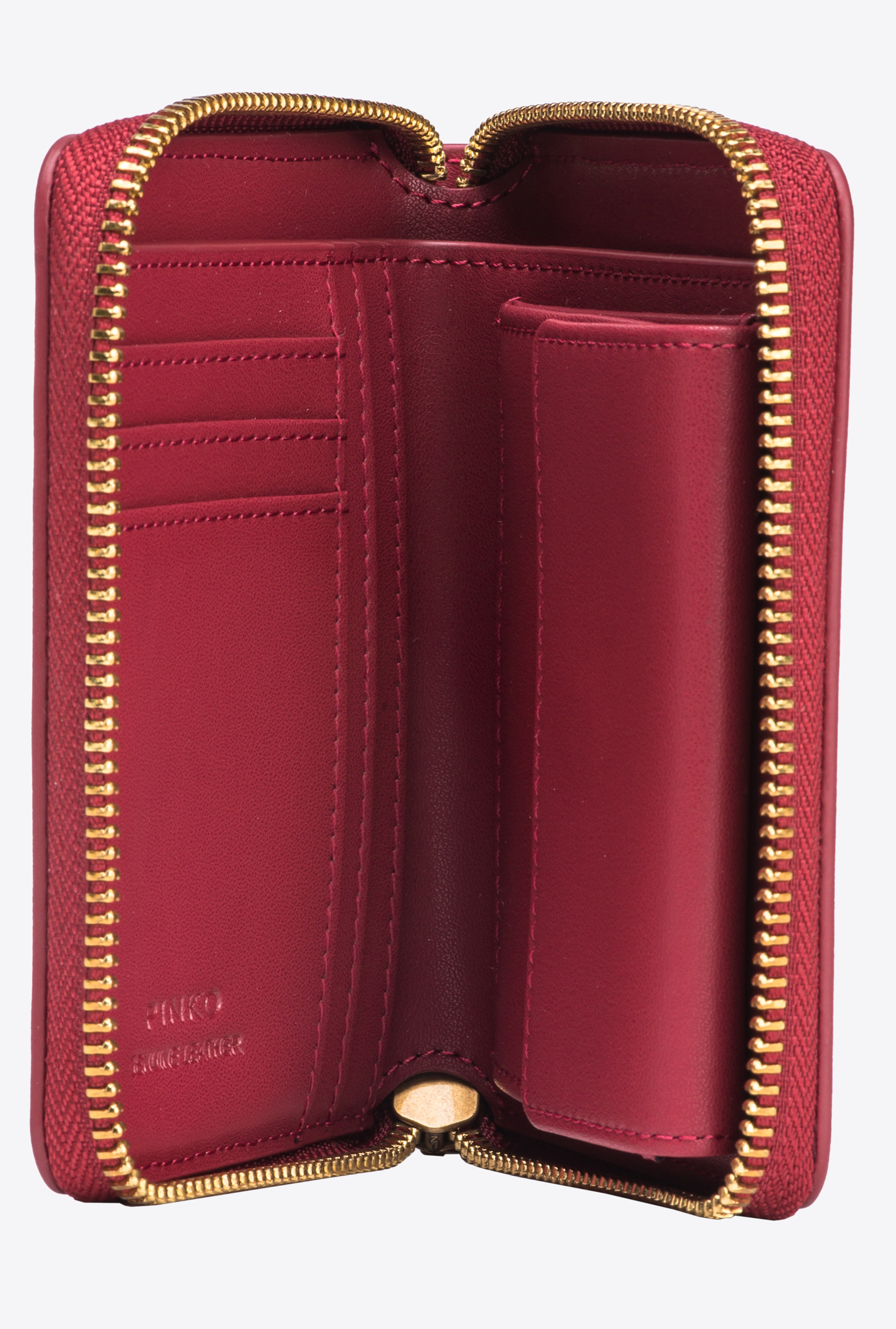 SQUARE LEATHER ZIP-AROUND PURSE - 4