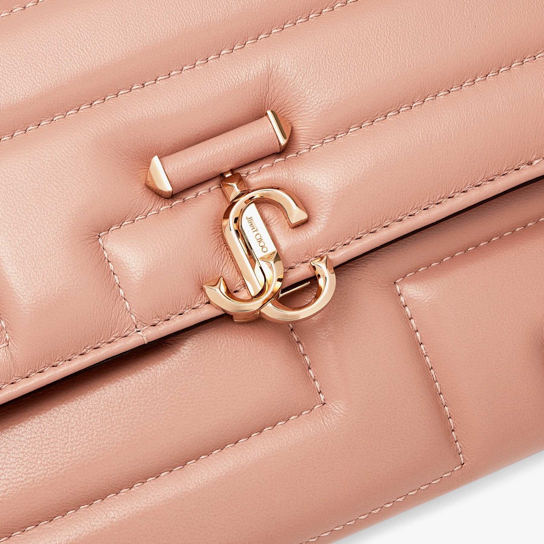 JC Square Avenue Envelope
Ballet Pink Quilted Nappa Leather Pouch - 6
