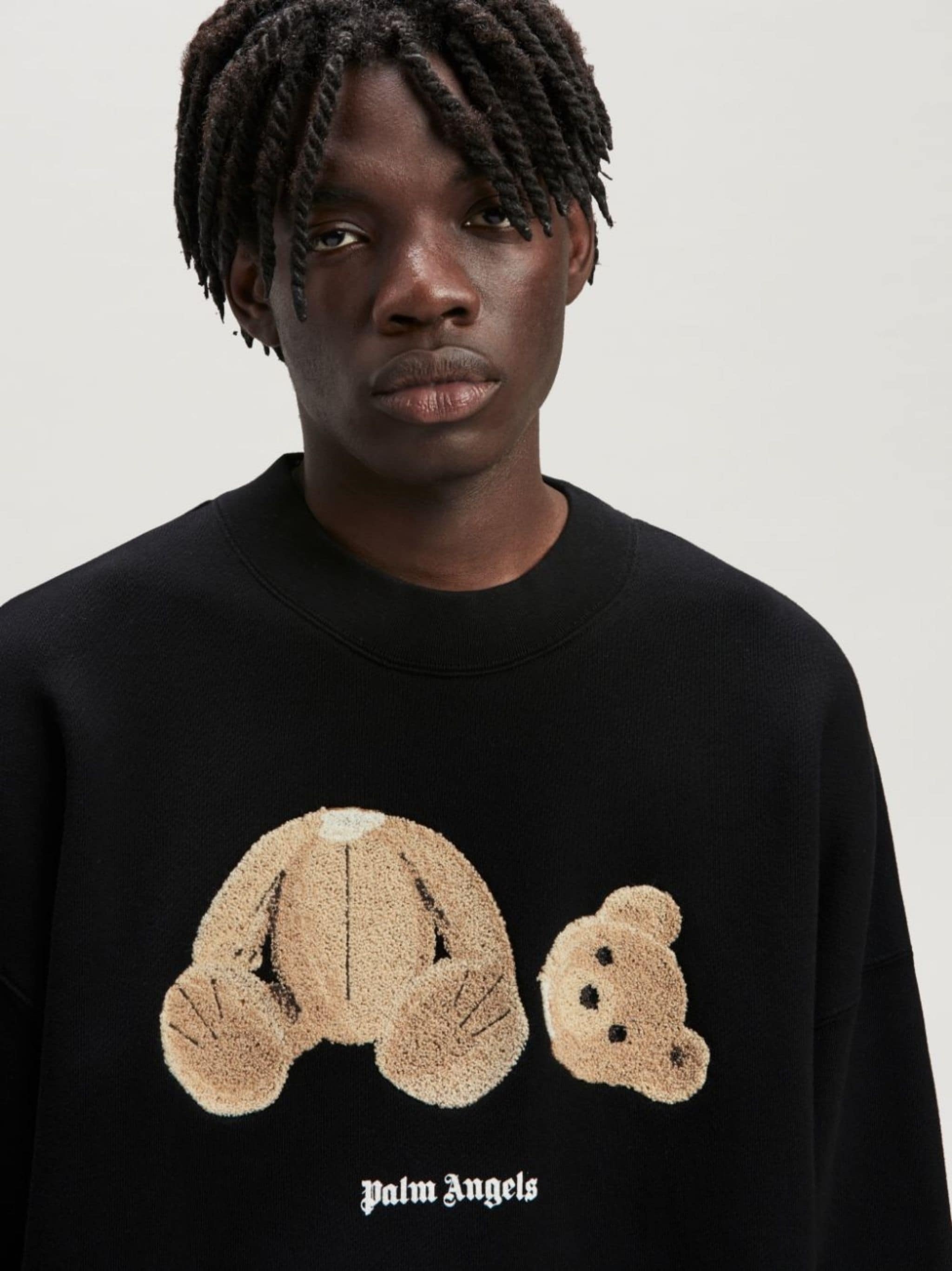 Bear motif crew-neck sweatshirt - 6