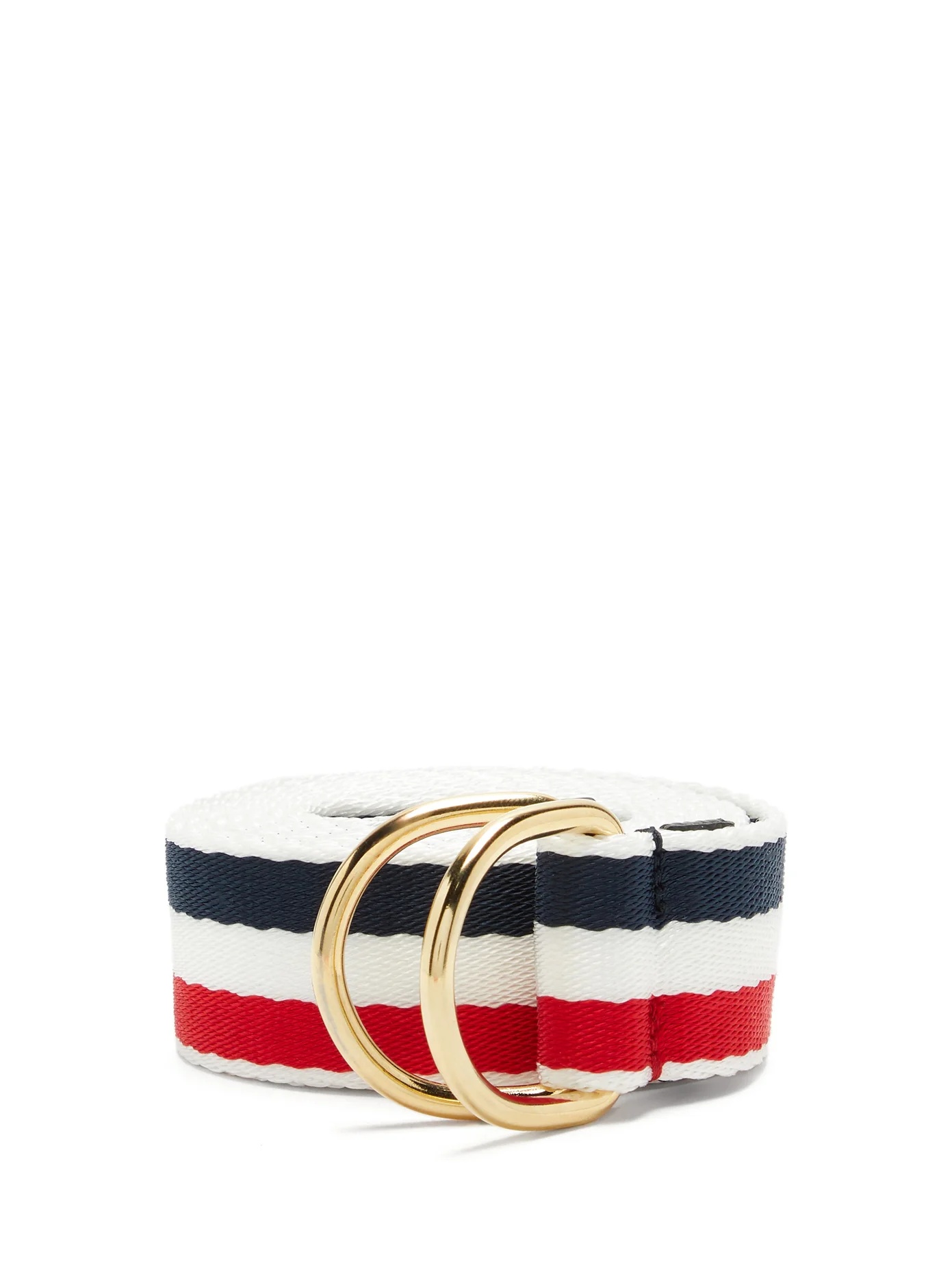 Tricolour D-ring grosgrain belt - 1