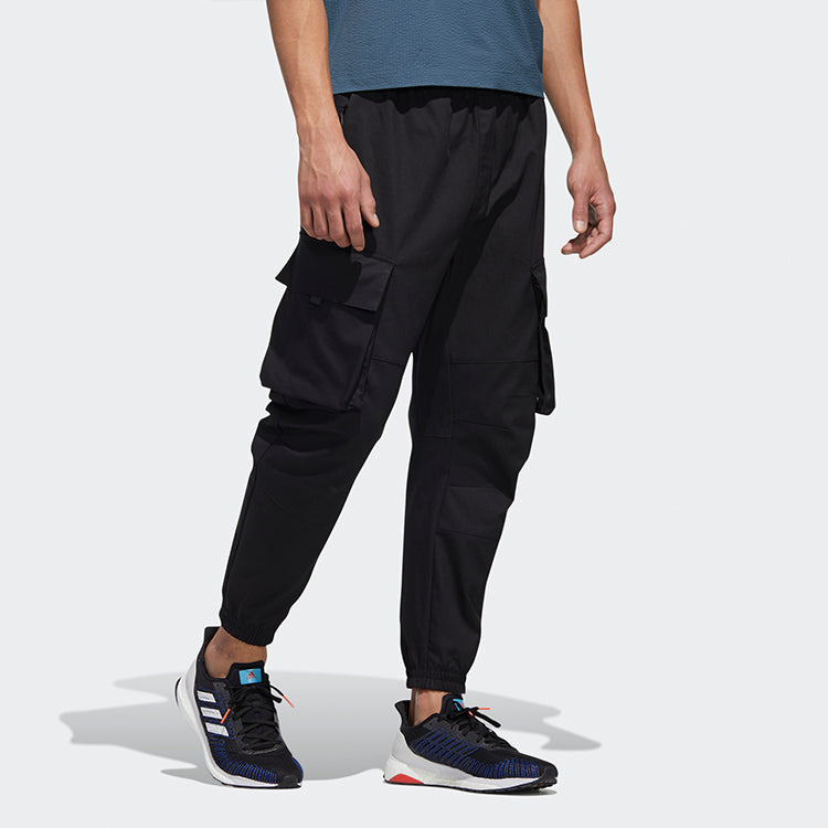 adidas Th Pnt Cargo Leisure Sports Big Pocket Suit Trousers Men's Black GM4418 - 5
