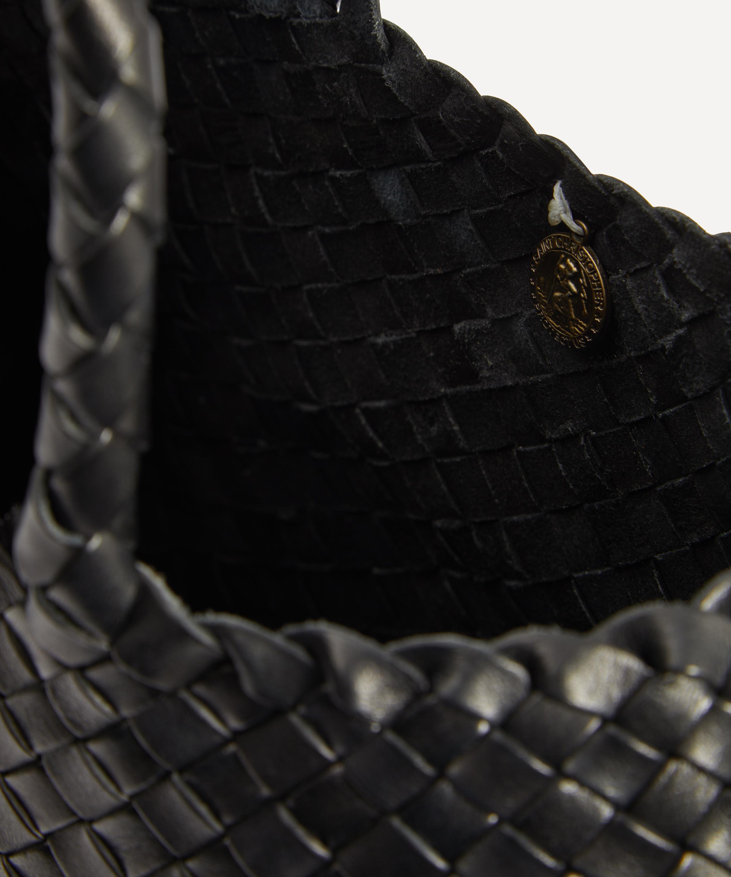 Small Santa Croce Woven Leather Tote Bag - 6