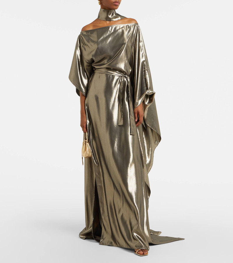 Taylor Seventies silk-blend lamé kaftan 6