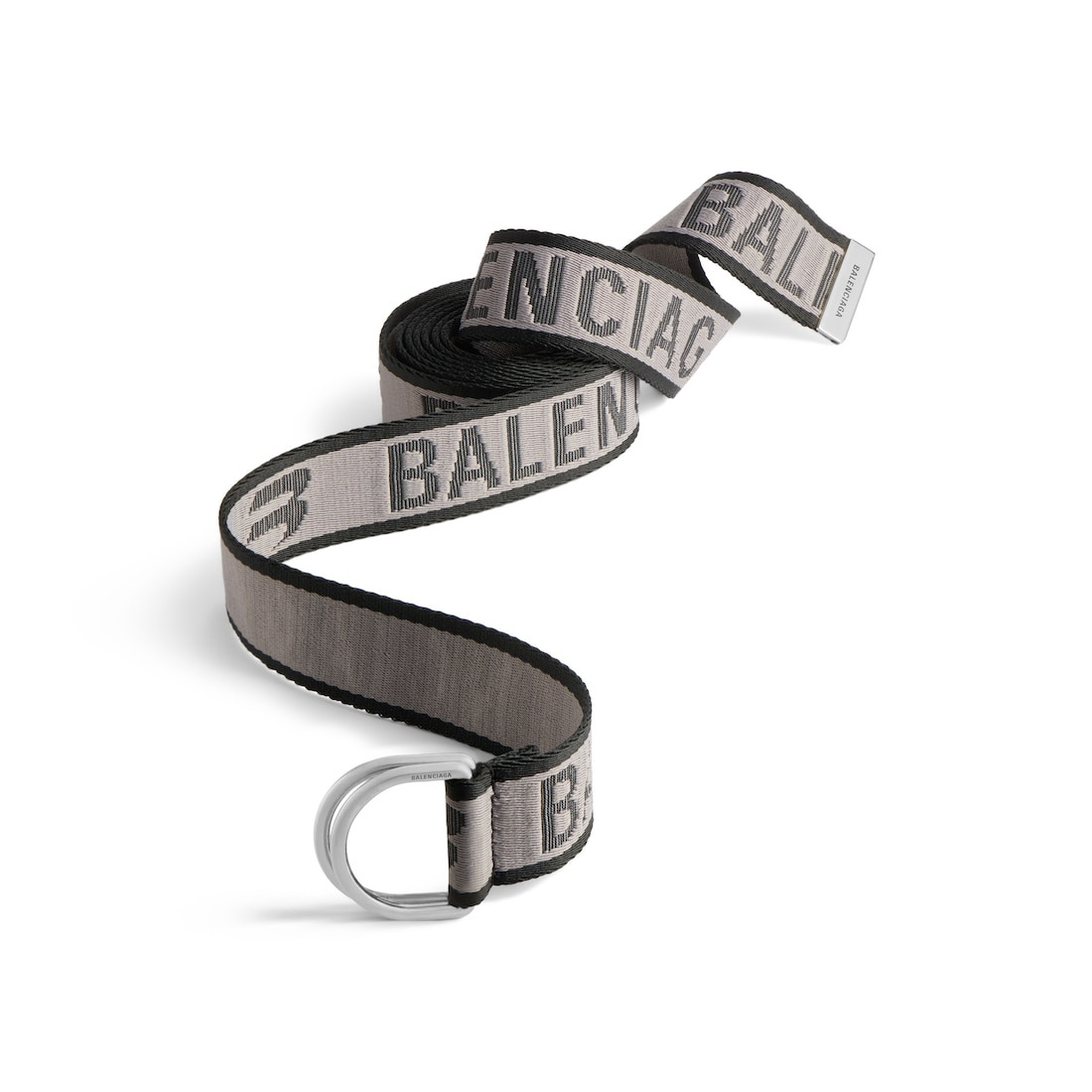 Men's D Ring Belt in Black - 2