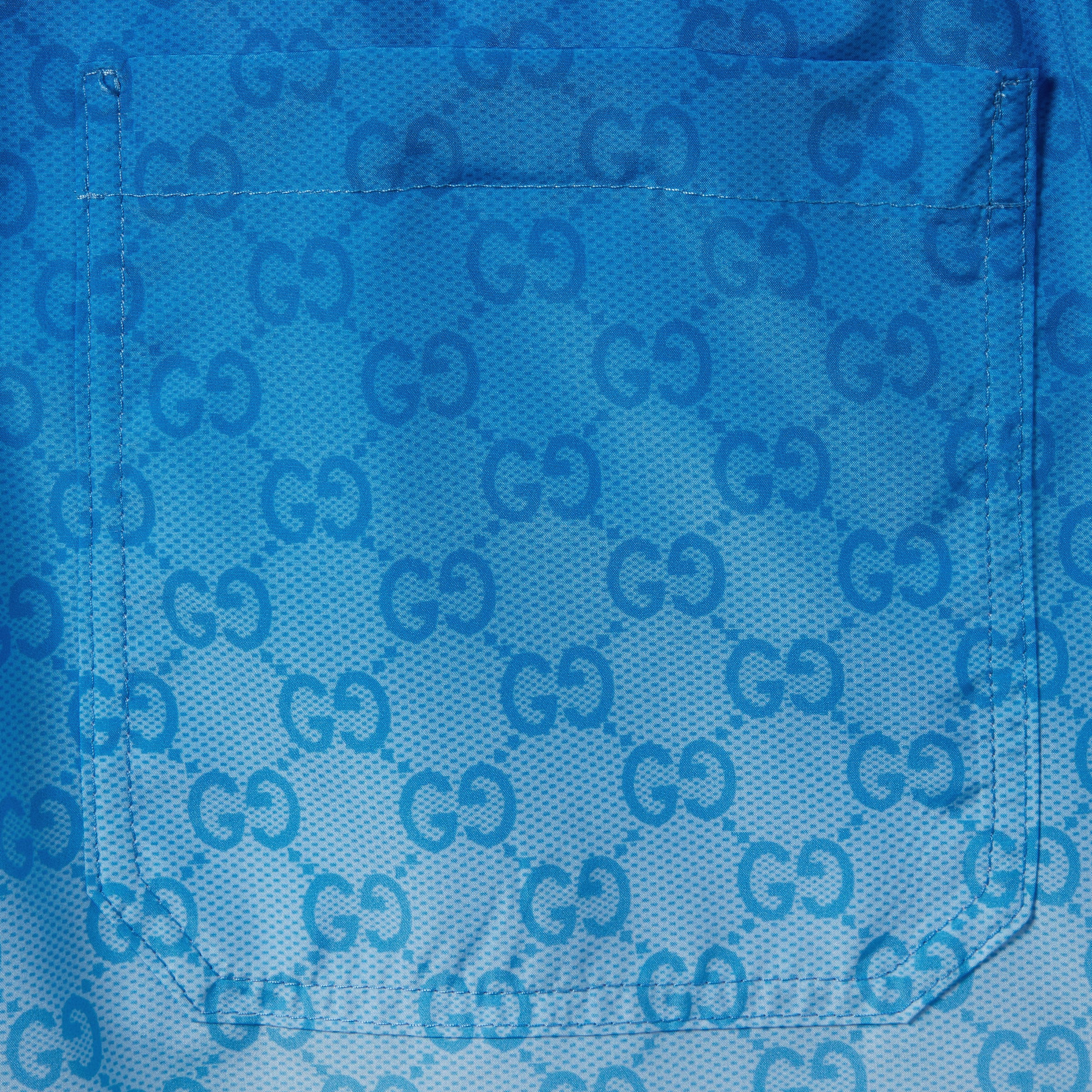 Printed technical poplin swim shorts - 6