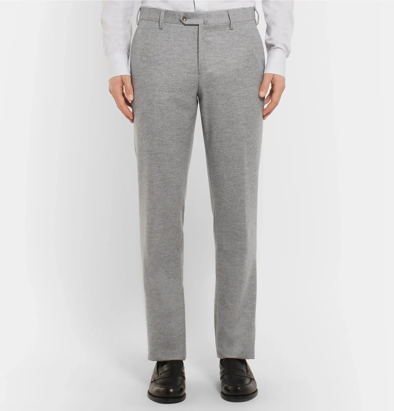 Slim-Fit Cashmere Trousers - 10