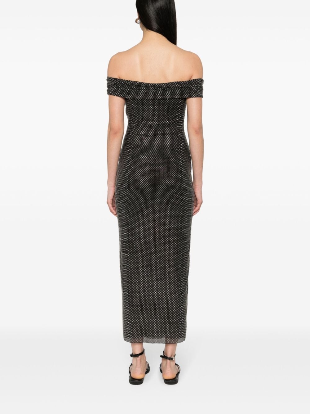 rhinestone-embellished maxi dress - 4