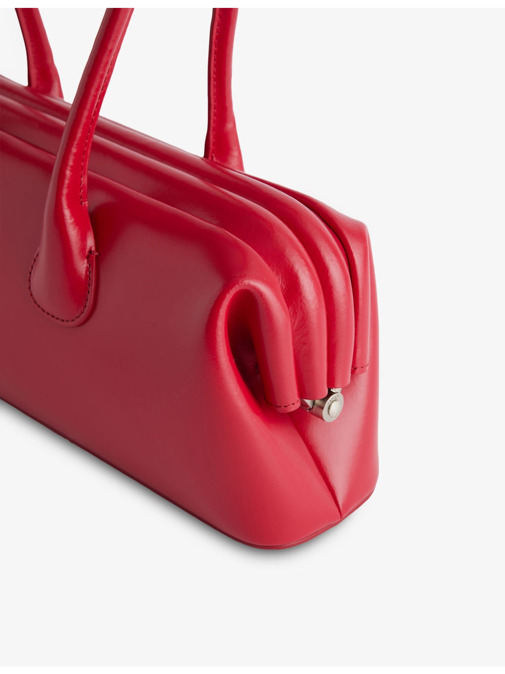 Boat Wide Leather Shoulder Bag - 5