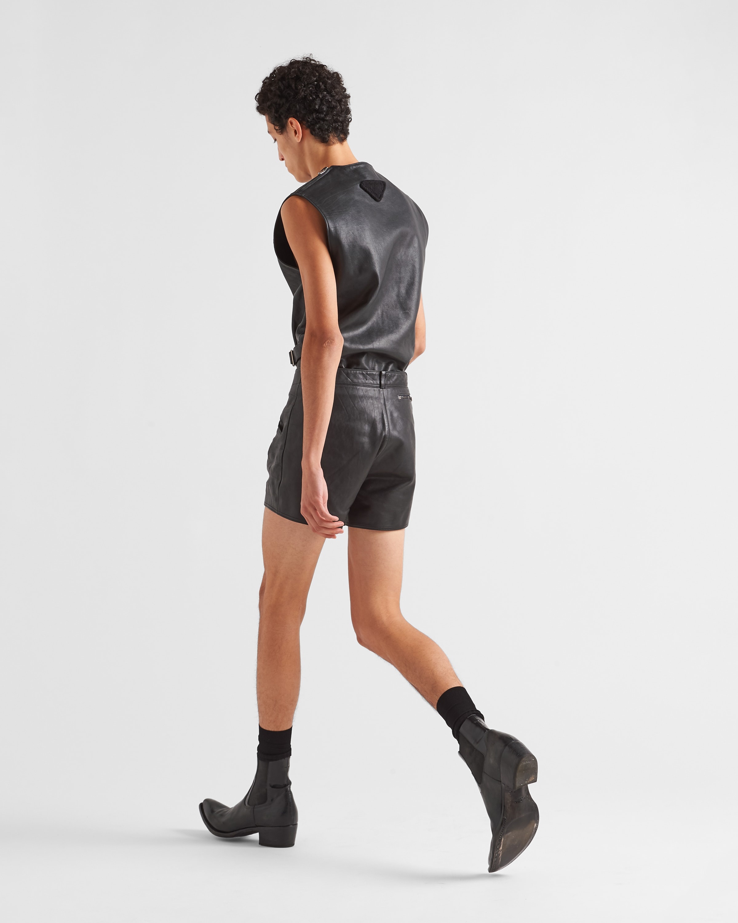 Leather shorts - 5
