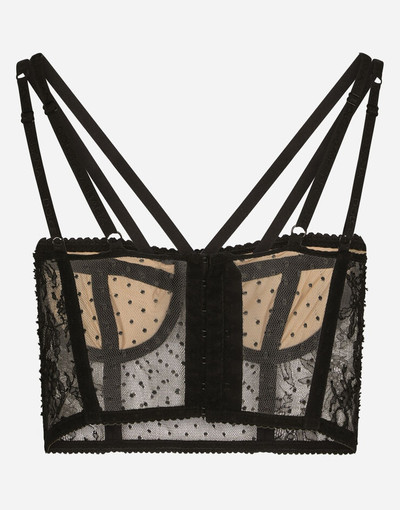 Dolce & Gabbana Lace lingerie bustier with straps outlook
