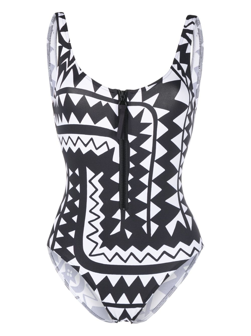 Tipi geometric-print swimsuit - 1