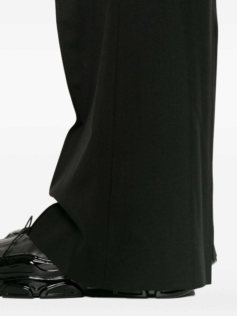 pleated-front straight-leg trousers - 5