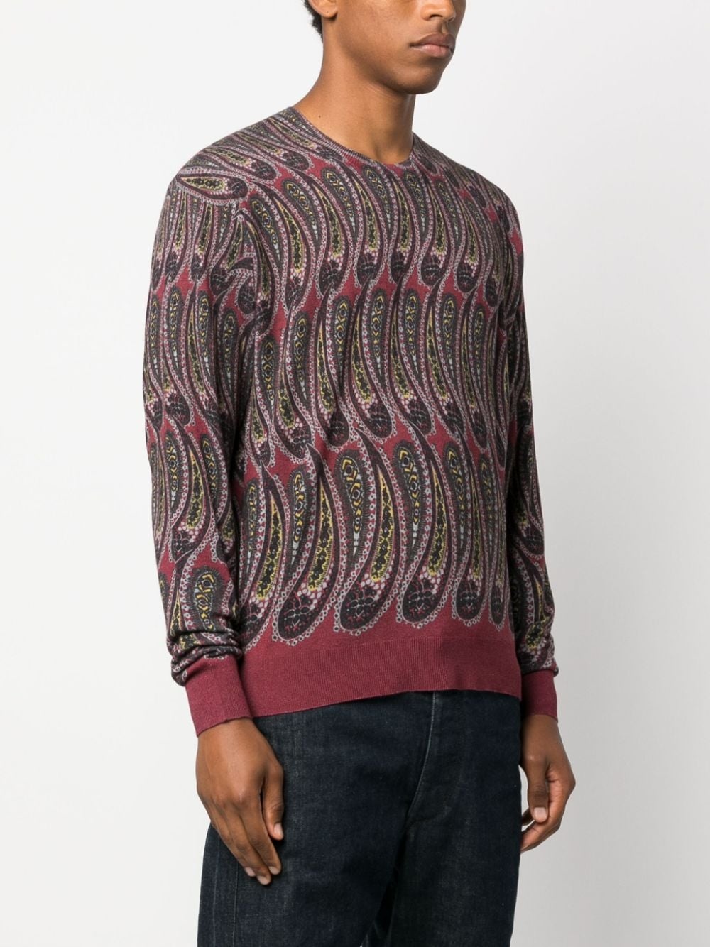 long-sleeve intarsia-knit jumper - 3