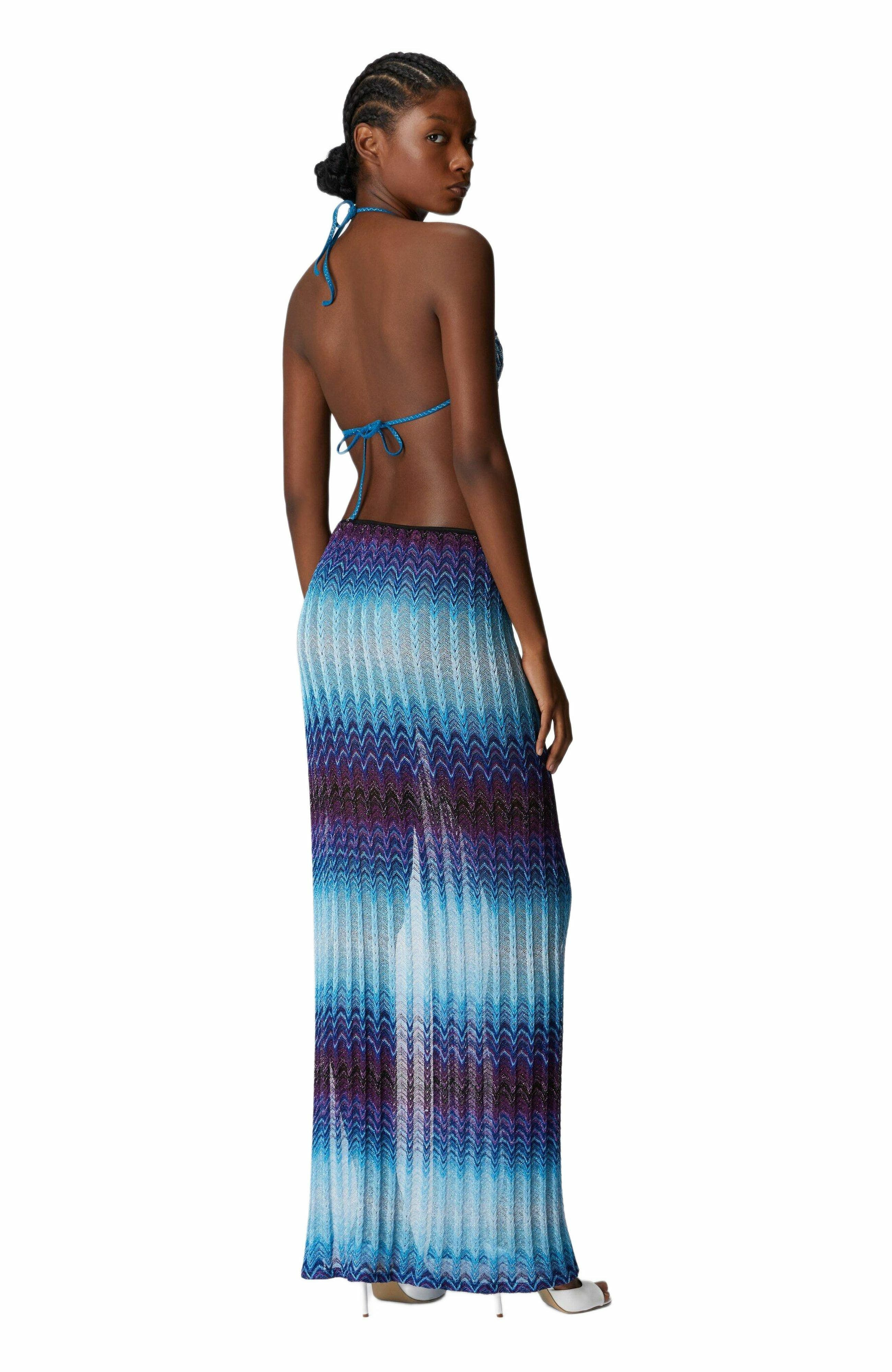 Missoni Long Skirt With Side Slit in Blue at Nordstrom - 2