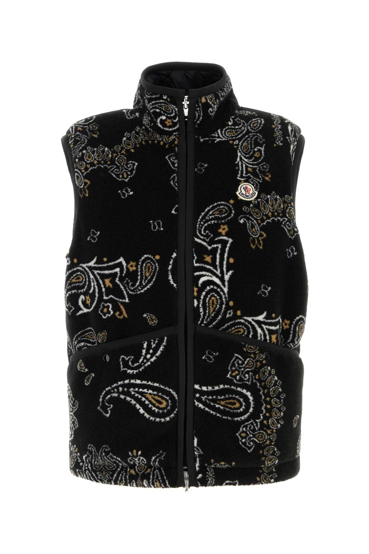 Moncler Men Printed Teddy Reversible Vest - 1