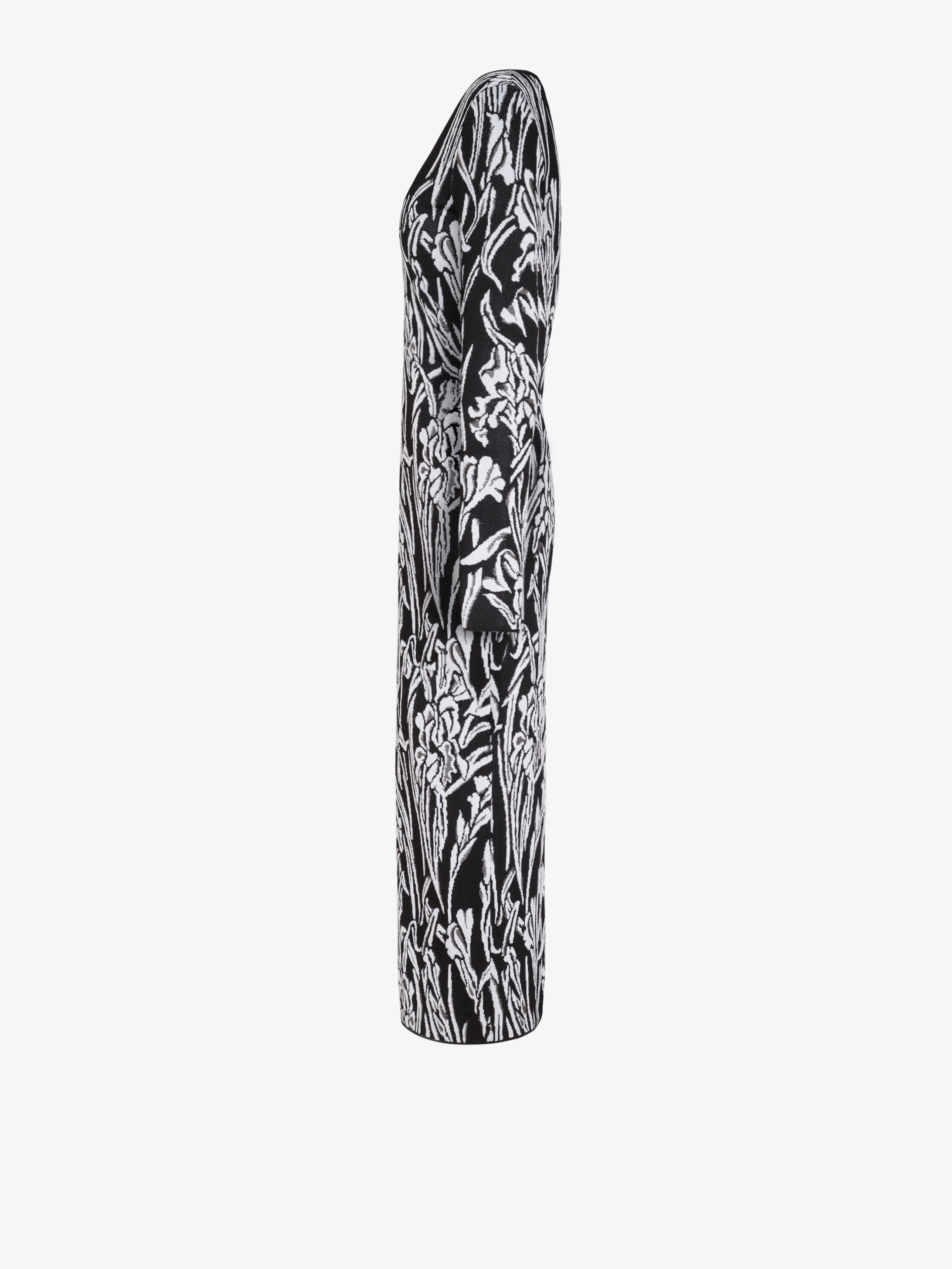 Sheath dress in floral jacquard - 3