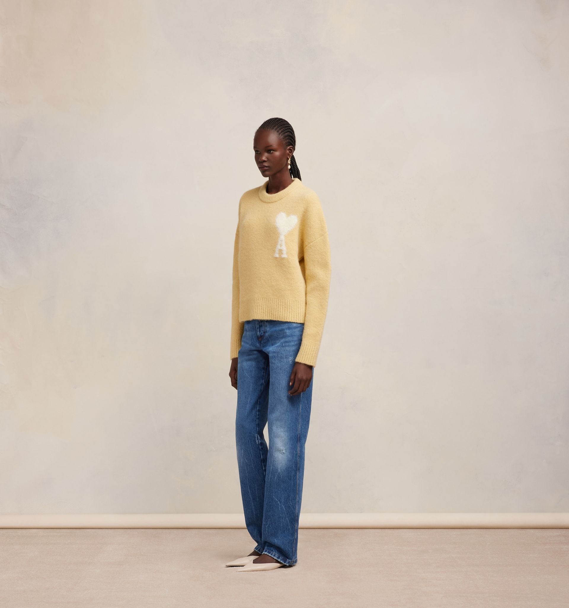 Cloudy Wool Ami de Cœur Sweater - 5