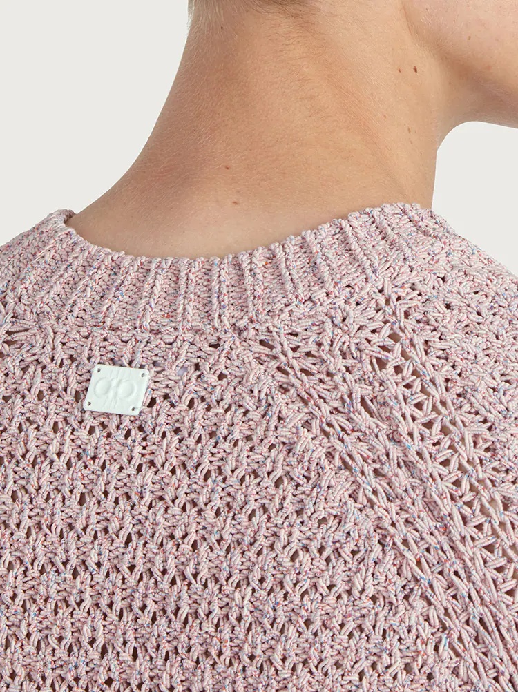 PATTERNED STITCH SWEATER - 5
