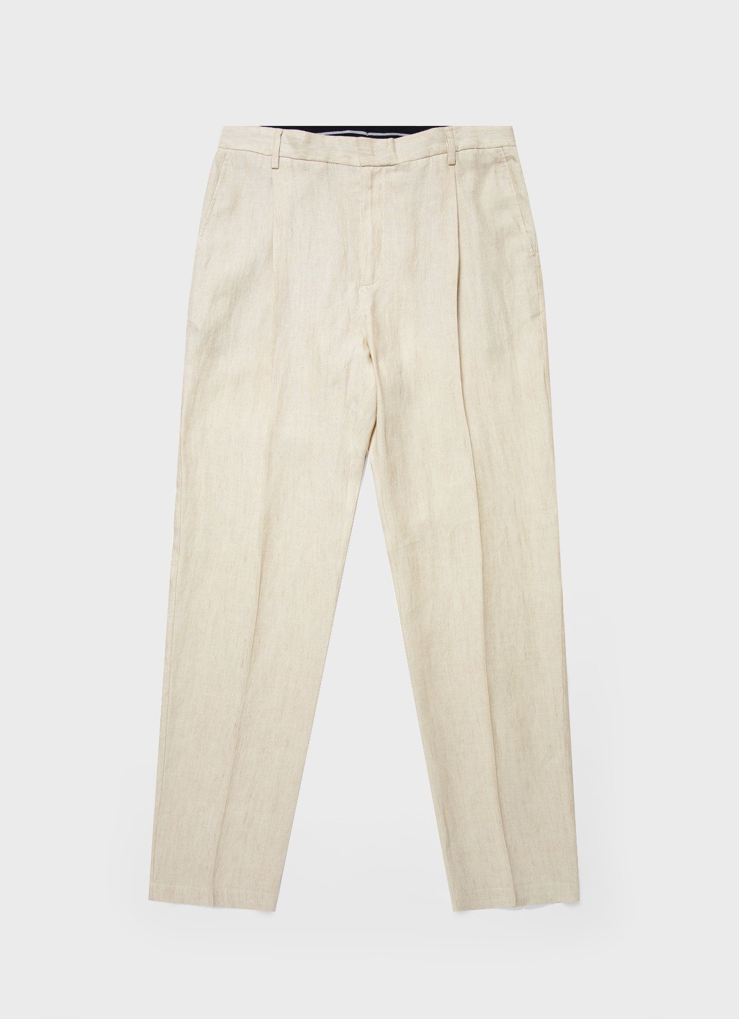 Pleated Linen Trouser - 1