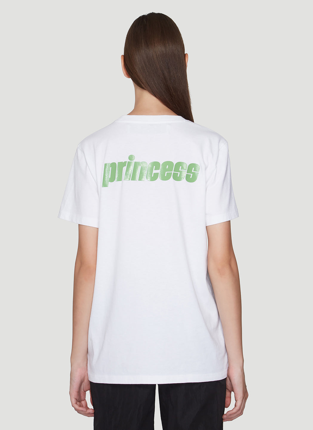 Off-White Women Princess Logo Print T-Shirt - 4