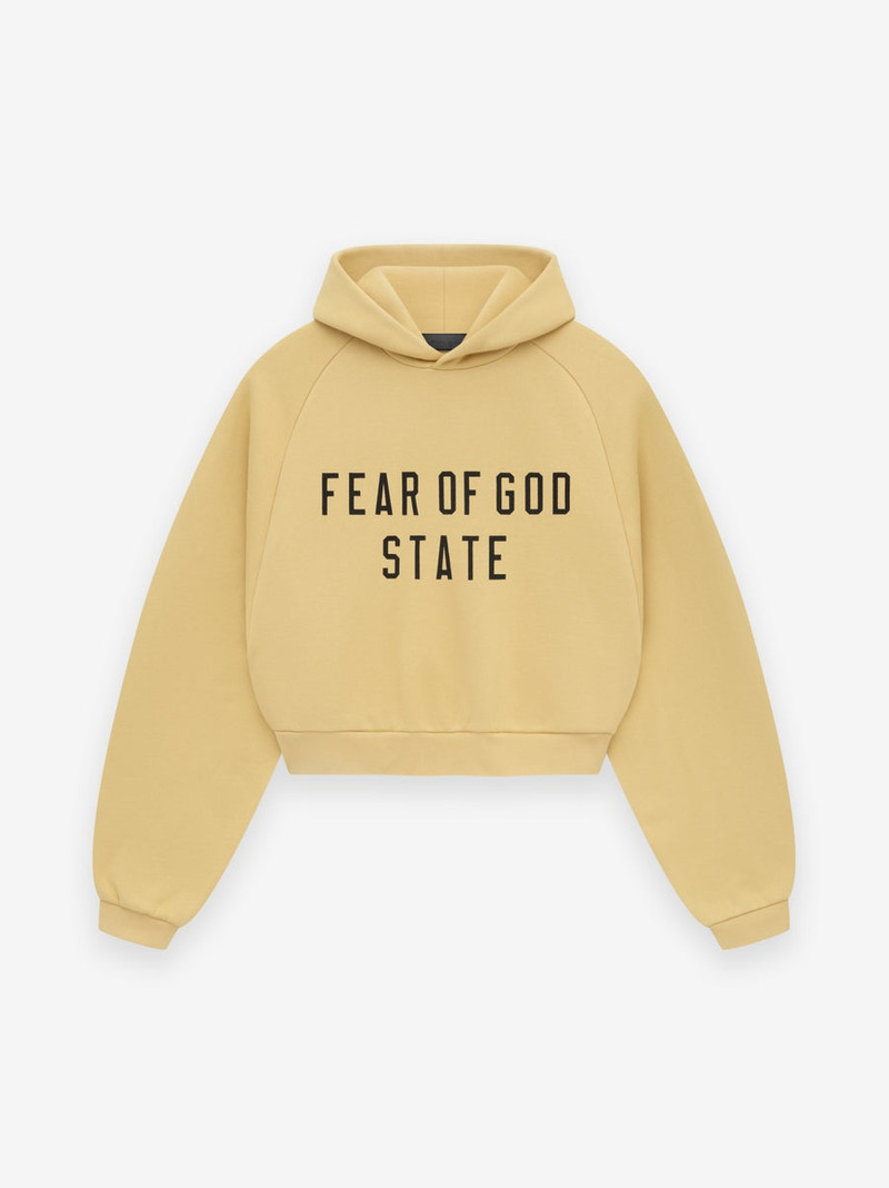 Womens Fleece Cropped Hoodie 1