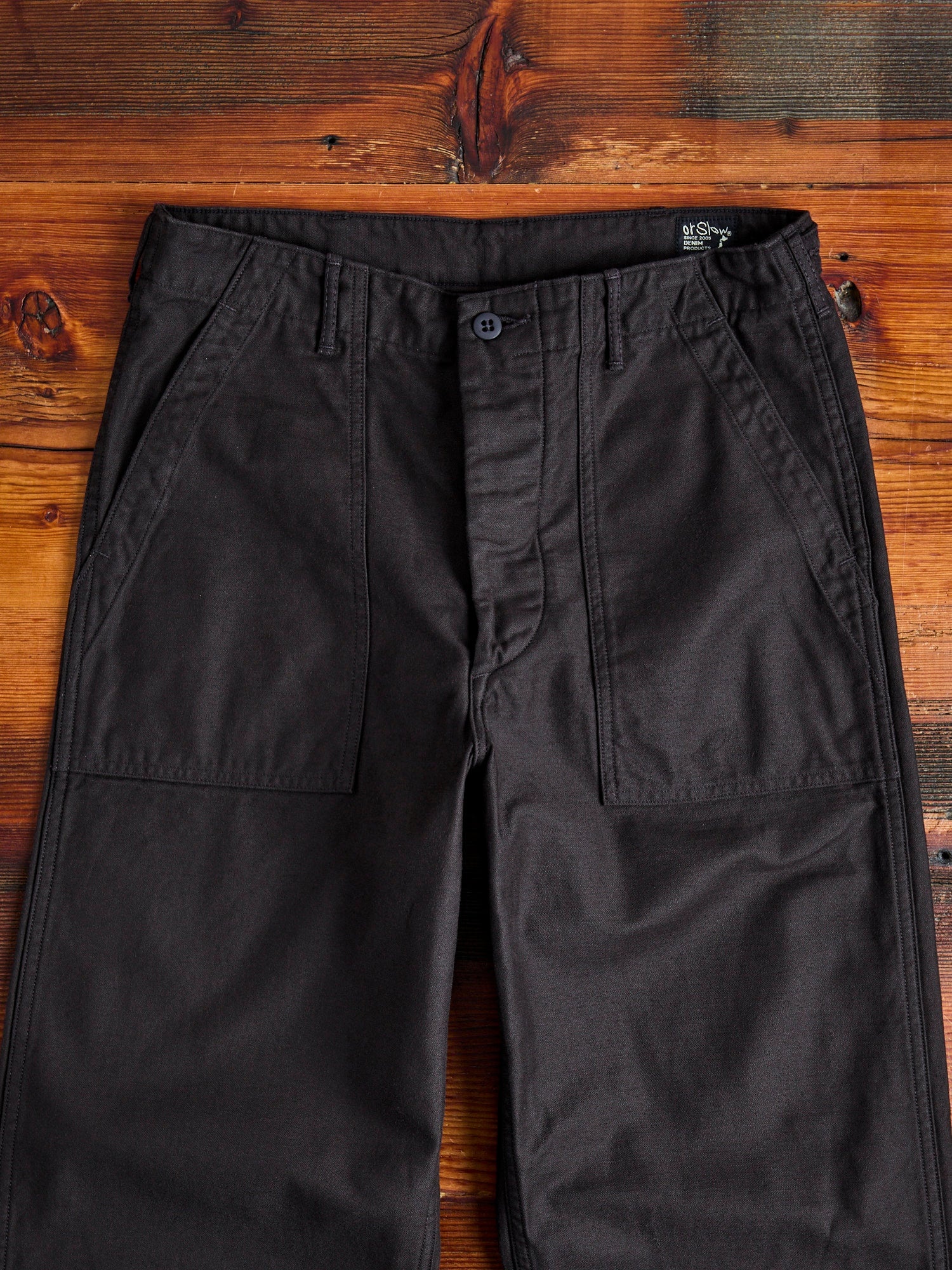 Straight Fit Fatigue Pants in Black - 3