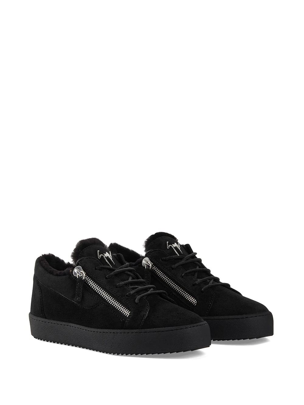 side zip detail sneakers - 2