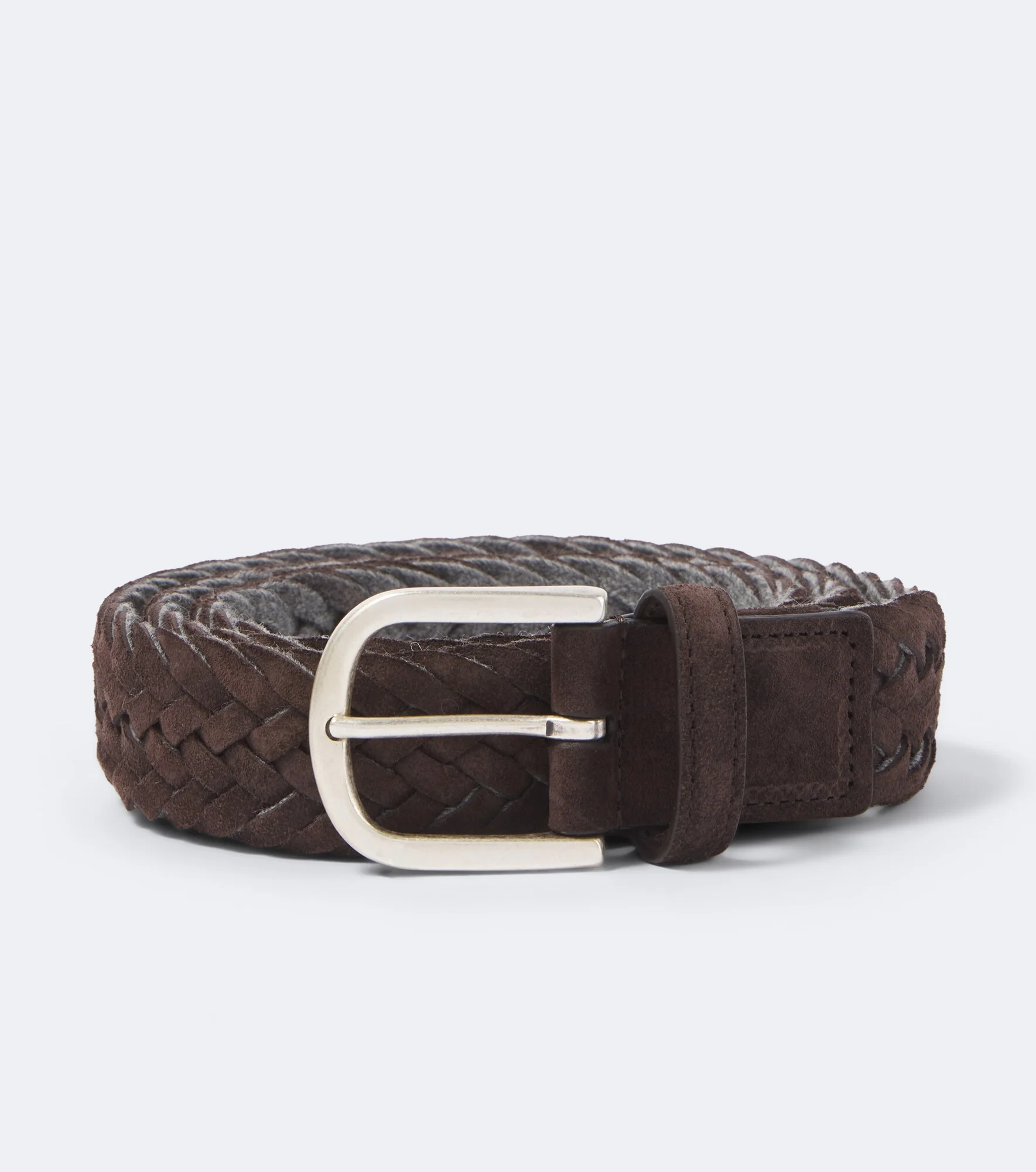 Braided suede belt - 1