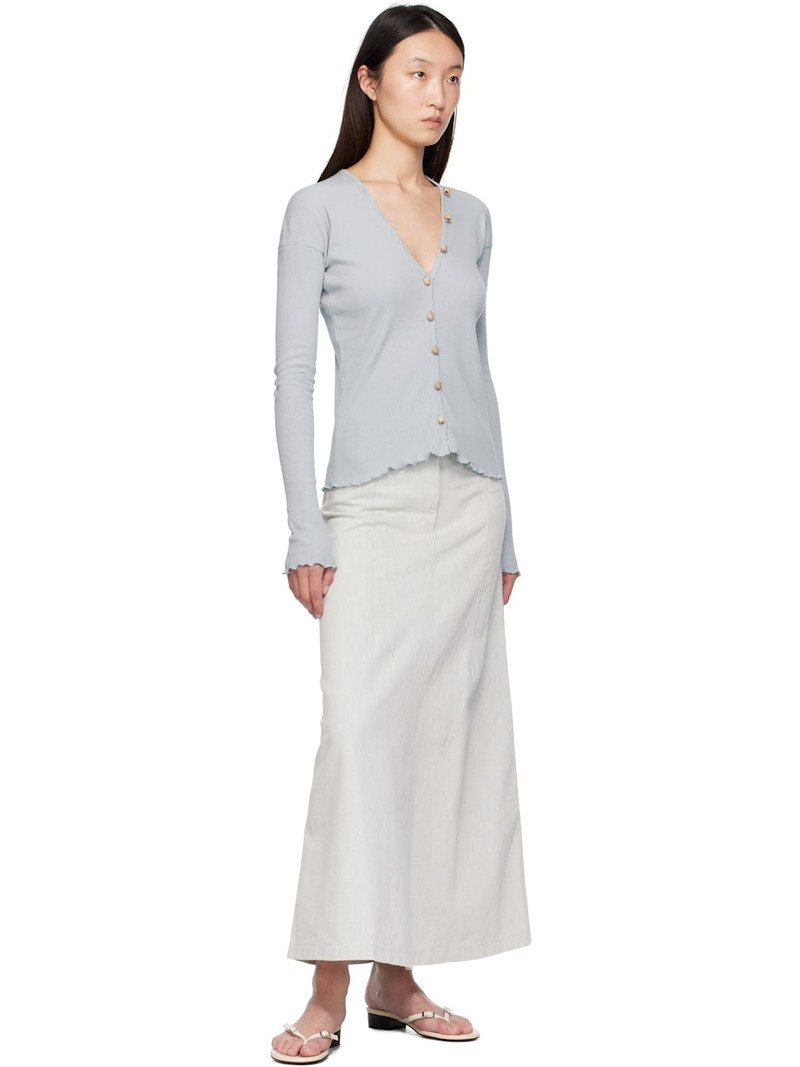 BASERANGE Blue Tav Cardigan outlook