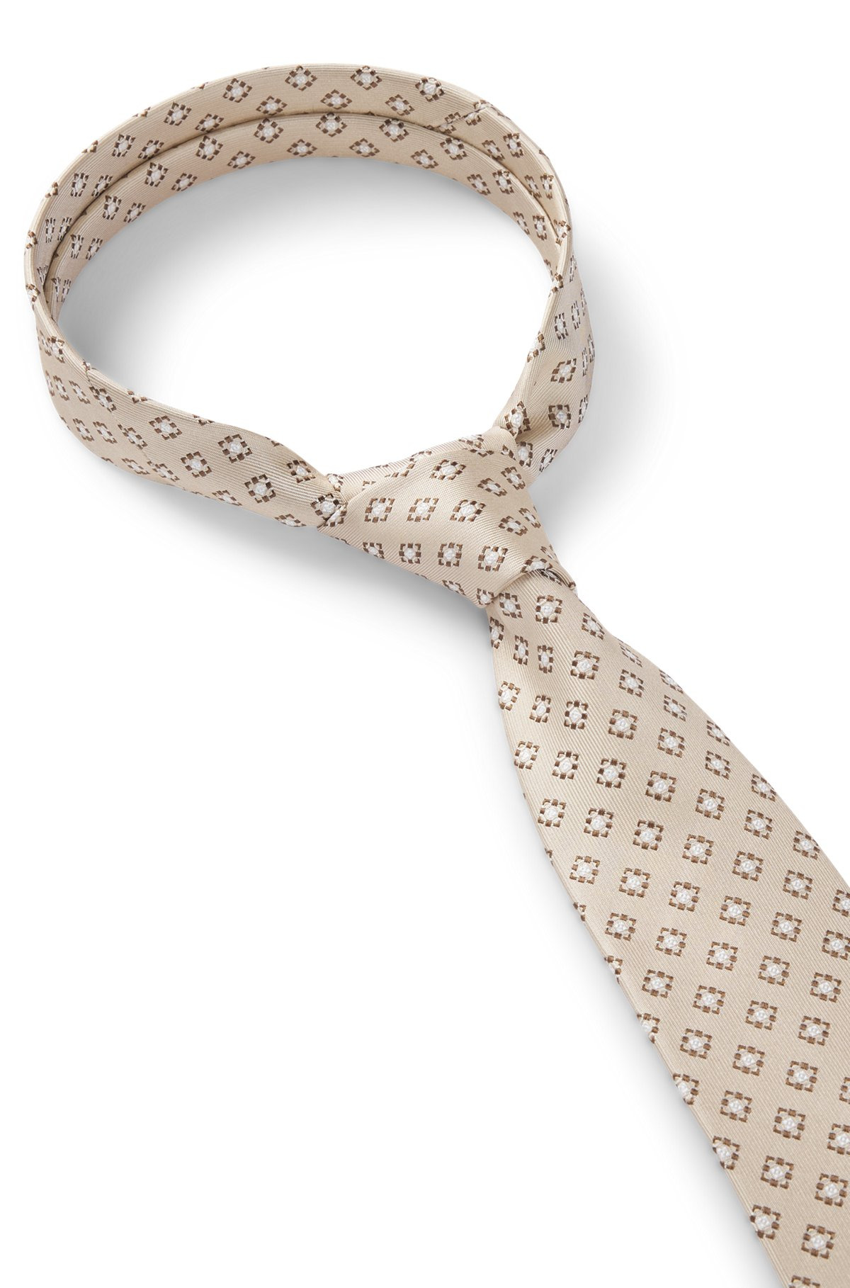 PATTERNED TIE IN ITALIAN-MADE SILK JACQUARD - 6